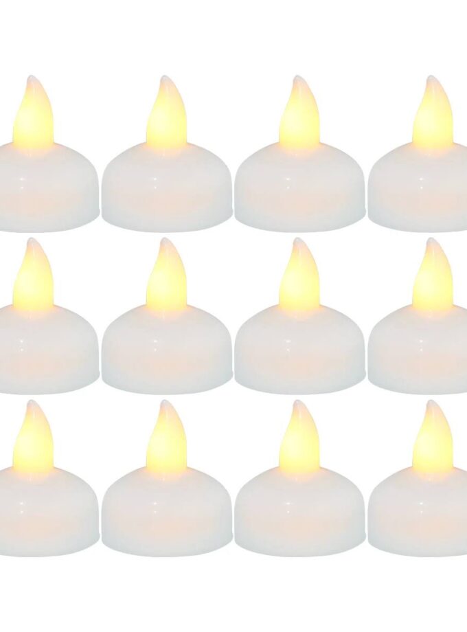 bougies flottantes blanches