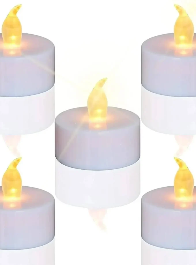 bougies blanches cylindriques