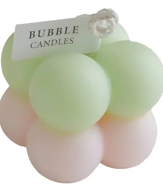 bougie sphérique verte