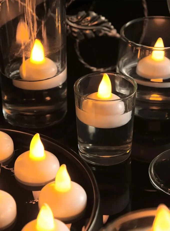 bougie flottante décorative